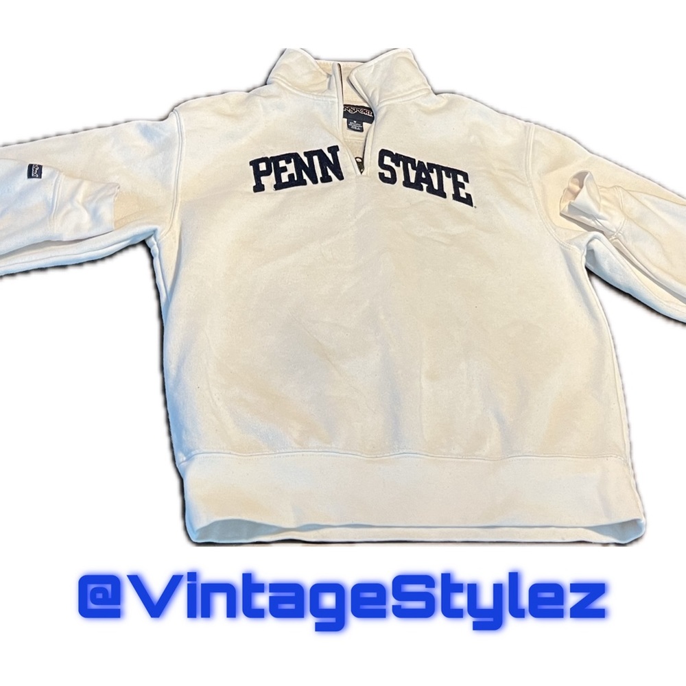 🔥VINTAGE PENN STATE 1/4 ZIP SWEATER (JANSPORT)🔥